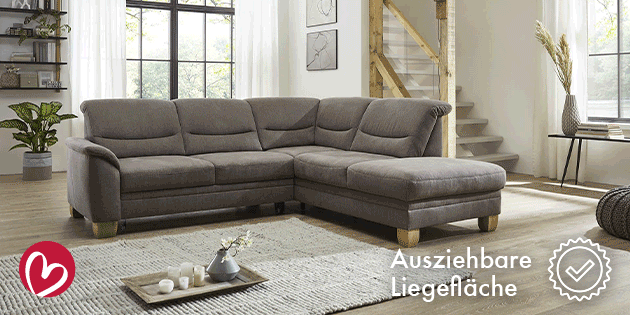 graues Sofa ausziehbare liegefläche