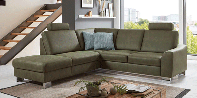 grünes Sofa mit animierter Funktionalität
